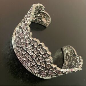 Silver Queen’s Lace Cuff Bracelet by Chloe & Isabel Adjustable NWOT
